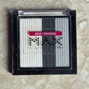Max Factor Eyeshadow Trio White Black Grey Silver Shimmer New